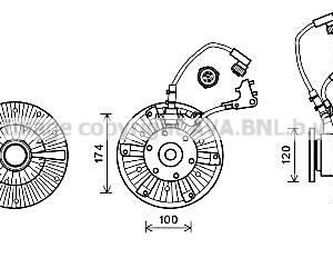 ΥΔΡΑΡΓΥΡΙΚΟ MERCEDES ACTROS 237mm (ΗΛΕΚΤΡΙΚΟ - 16cm πλάκα)