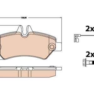 ΣΕΤ ΔΙΣΚΟΦΡΕΝΑ MERCEDES SPRINTER (βίδα 8mm)