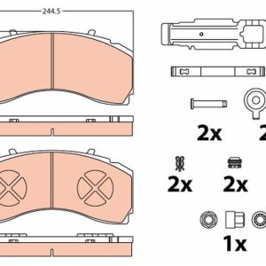 ΣΕΤ ΔΙΣΚΟΦΡΕΝΑ MERCEDES ACTROS, ECONIC, AXOR, AROCS