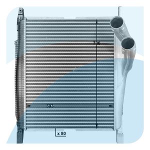 ΨΥΓΕΙΟ INTERCOOLER MERCEDES ATEGO, AXOR (2033022,ME4321)