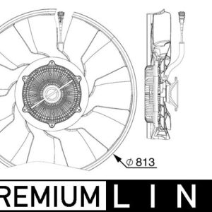 ΒΕNΤΙΛΑΤΕΡ A/C MB ACTROS ΗΛΕΚΤΡΙΚΟ (813mm - 11 ΦΤΕΡΑ)