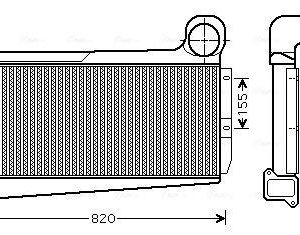 ΨΥΓΕΙΟ INTERCOOLER MERCEDES MK, NG, SK (ME4225)