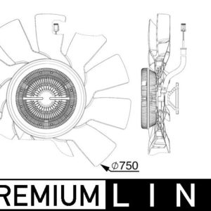 ΒΕΝΤΙΛΑΤΕΡ SCANIA P,G,R,T (750mm - 11 ΦΤΕΡΑ) (8MV376912021)