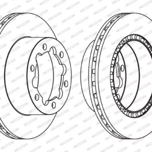 ΔΙΣΚΟΠΛΑΚΑ 303mm ΜΒ SPRINTER, VW CRAFTER