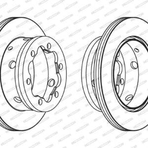 ΔΙΣΚΟΠΛΑΚΑ 285mm ΜΒ SPRINTER, VW LT